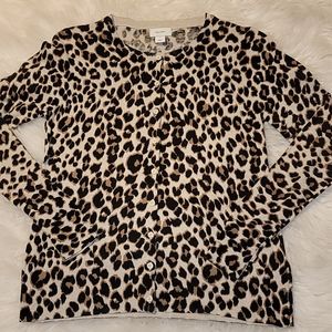old navy leopard cardigans